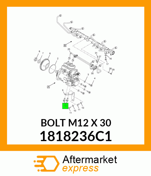 BOLT M12 X 30 1818236C1