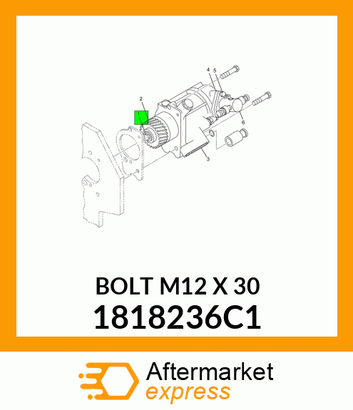 BOLT M12 X 30 1818236C1