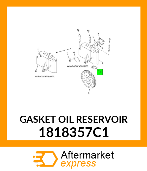 High Pressure Fuel Pump Gasket New Aftermarket 1818357C1