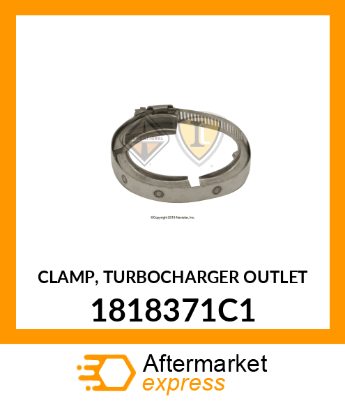 CLAMP, TURBOCHARGER OUTLET 1818371C1