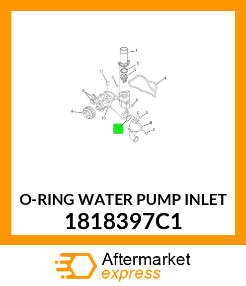 O-RING WATER PUMP INLET 1818397C1