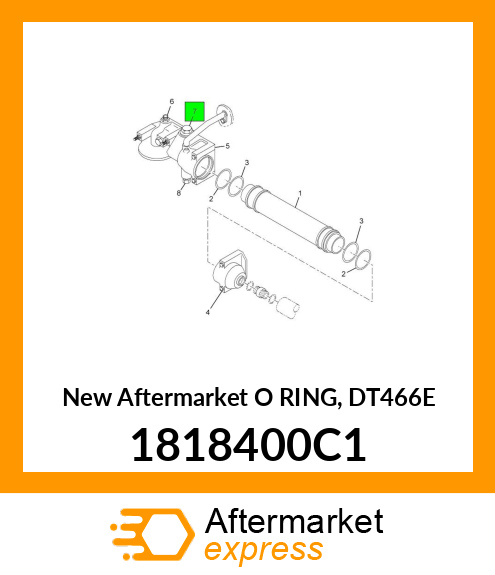 New Aftermarket O RING, DT466E 1818400C1