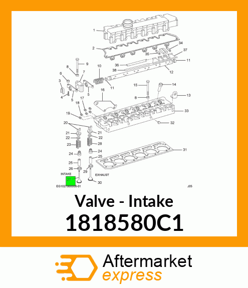 Valve - Intake 1818580C1
