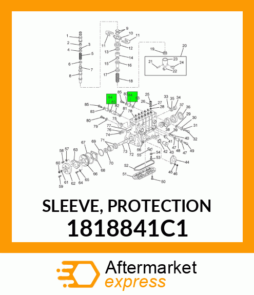 SLEEVE, PROTECTION 1818841C1