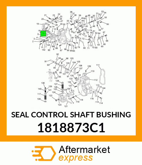 SEAL CONTROL SHAFT BUSHING 1818873C1