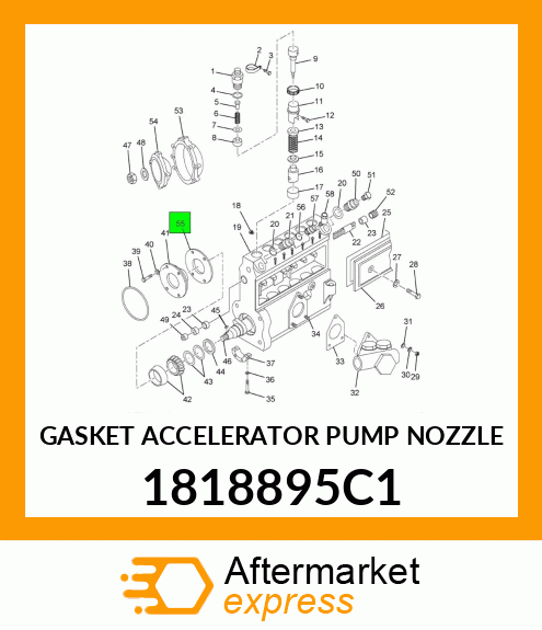 GASKET ACCELERATOR PUMP NOZZLE 1818895C1