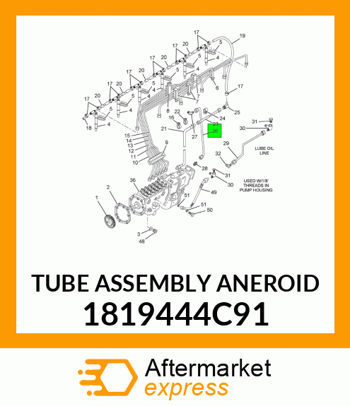 TUBE ASSEMBLY ANEROID 1819444C91