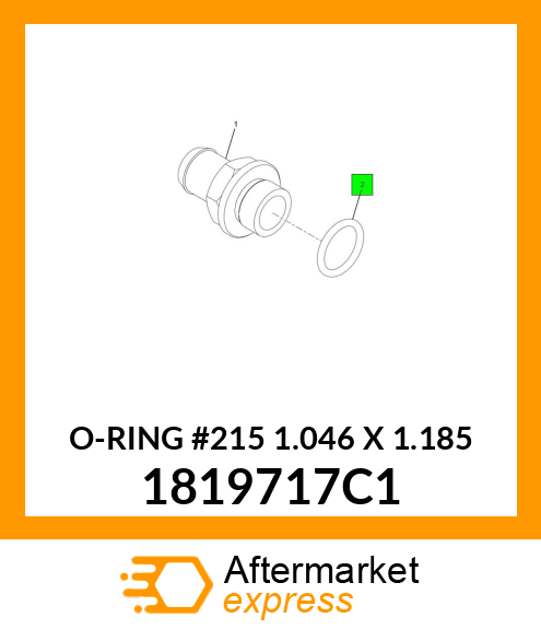 O-RING #215 1.046" X 1.185" 1819717C1