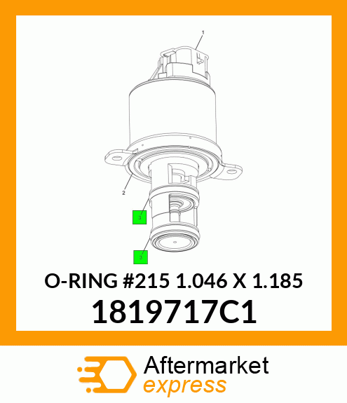 O-RING #215 1.046" X 1.185" 1819717C1