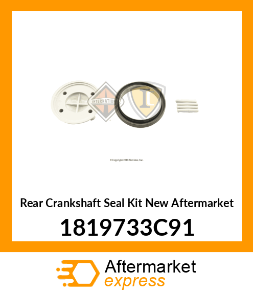 Rear Crankshaft Seal Kit New Aftermarket 1819733C91