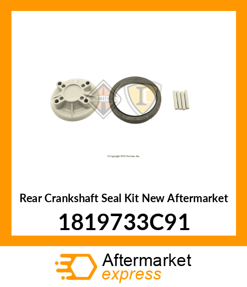 Rear Crankshaft Seal Kit New Aftermarket 1819733C91
