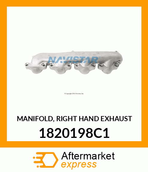 MANIFOLD, RIGHT HAND EXHAUST 1820198C1