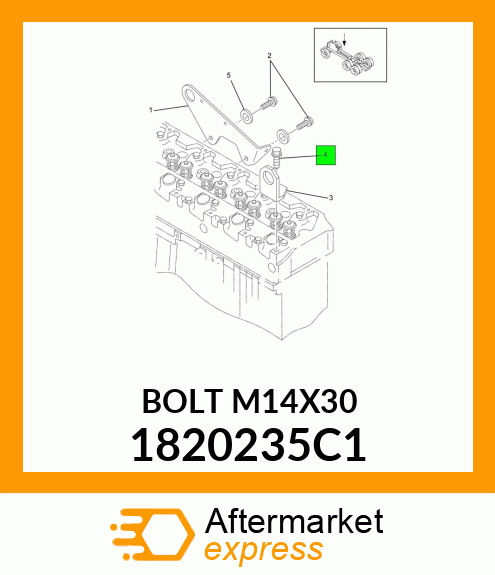 BOLT M14X30 1820235C1