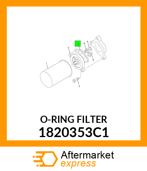 Rectangular Sealing Ring New Aftermarket 1820353C1