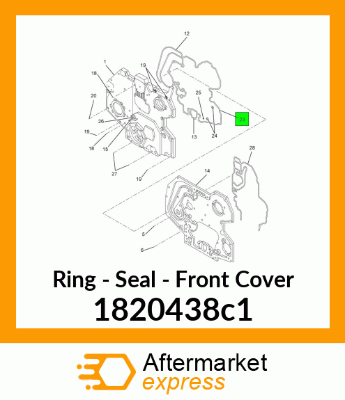 Ring - Seal - Front Cover 1820438c1