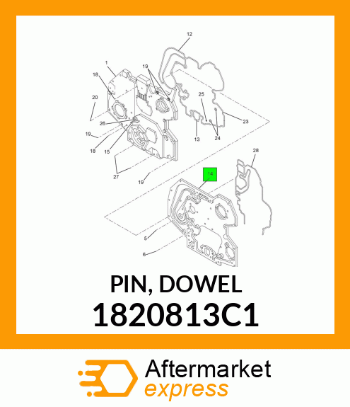 PIN, DOWEL 1820813C1