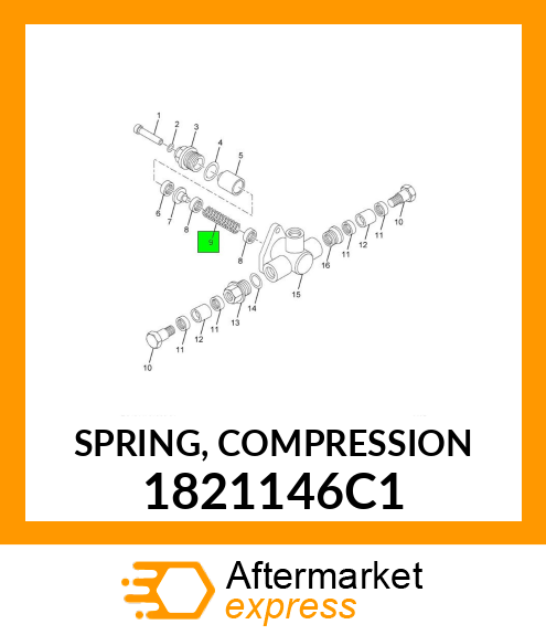 SPRING, COMPRESSION 1821146C1