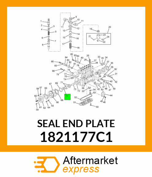 SEAL END PLATE 1821177C1