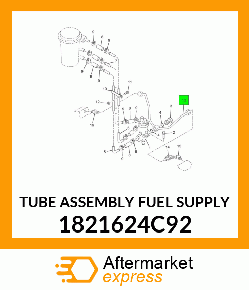 TUBE ASSEMBLY FUEL SUPPLY 1821624C92