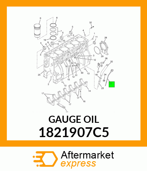GAUGE OIL 1821907C5