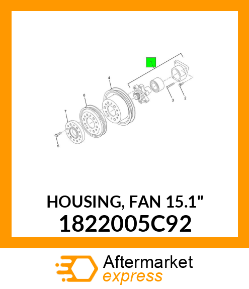 HOUSING, FAN 15.1" 1822005C92