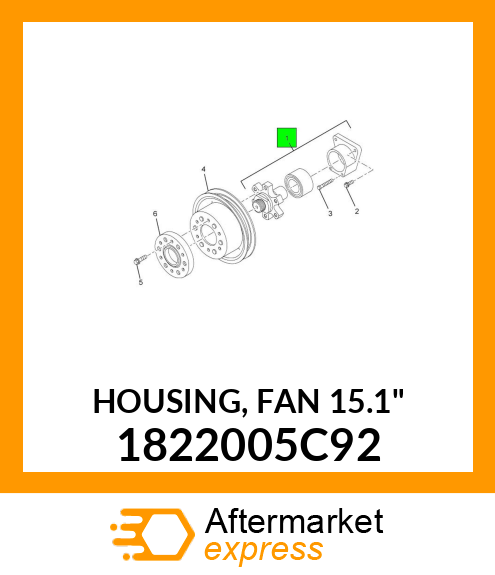 HOUSING, FAN 15.1" 1822005C92