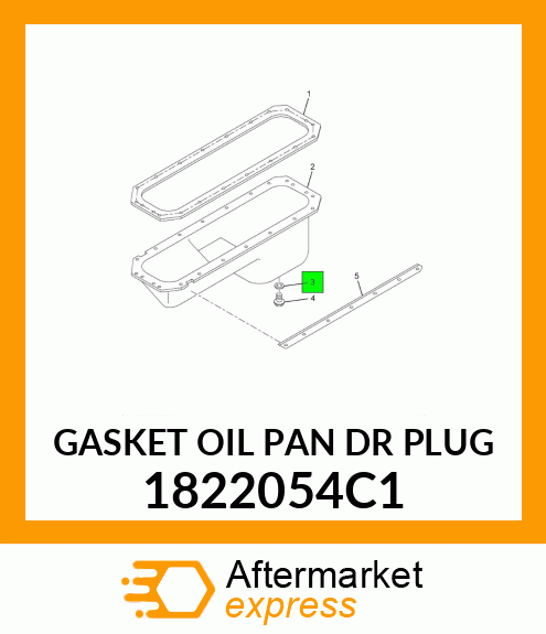 New Aftermarket WASHER, DRAIN PLUG 1822054C1