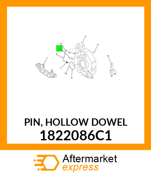 PIN, HOLLOW DOWEL 1822086C1