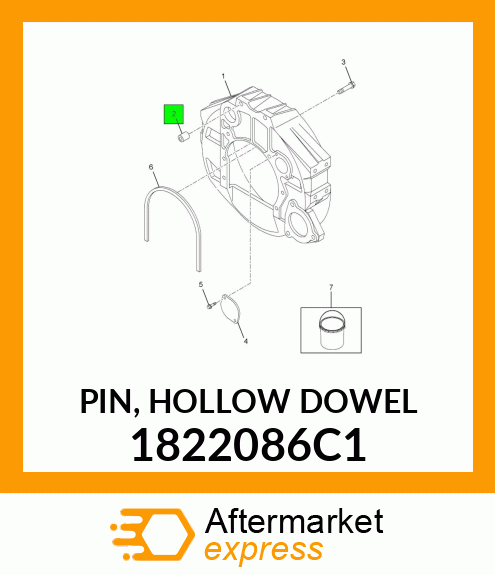 PIN, HOLLOW DOWEL 1822086C1