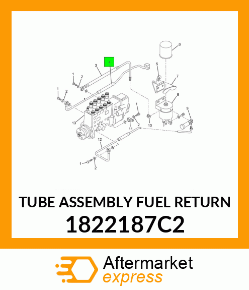 TUBE ASSEMBLY FUEL RETURN 1822187C2