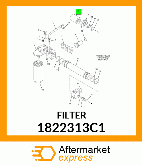 FILTER, COOLANT 1822313C1