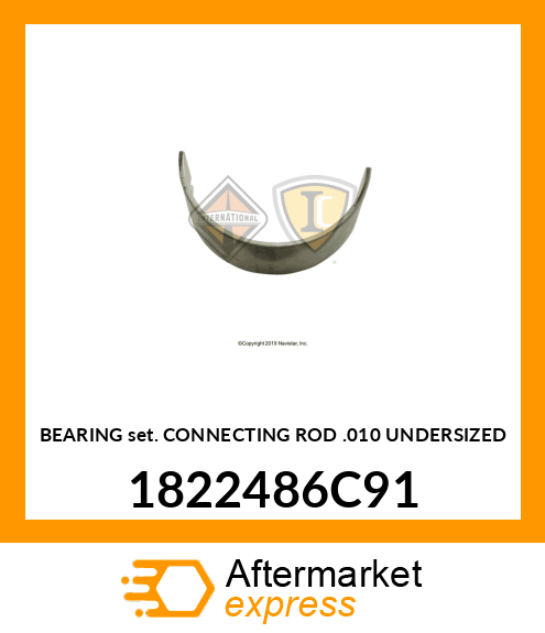 BEARING SET CONNECTING ROD .010" UNDERSIZED 1822486C91