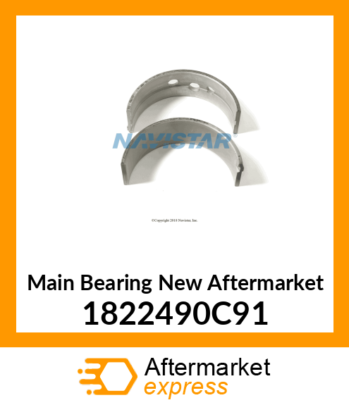 Main Bearing New Aftermarket 1822490C91