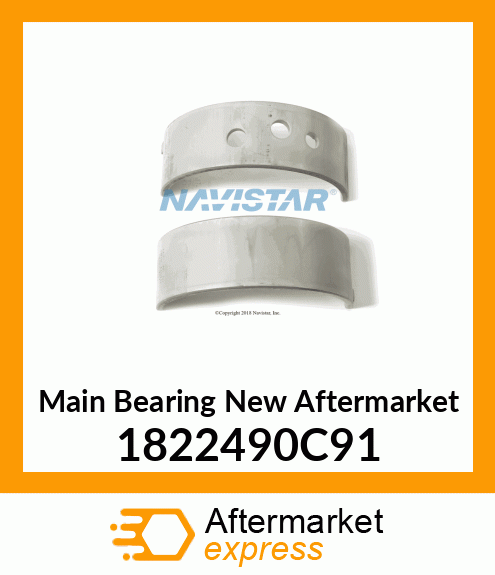 Main Bearing New Aftermarket 1822490C91