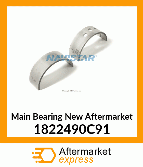 Main Bearing New Aftermarket 1822490C91