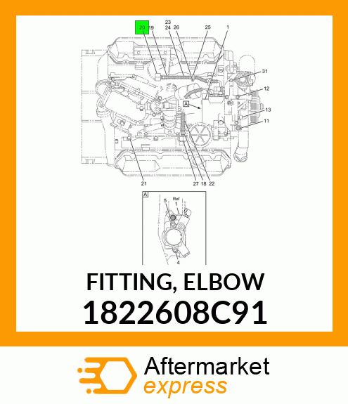 FITTING, ELBOW 1822608C91