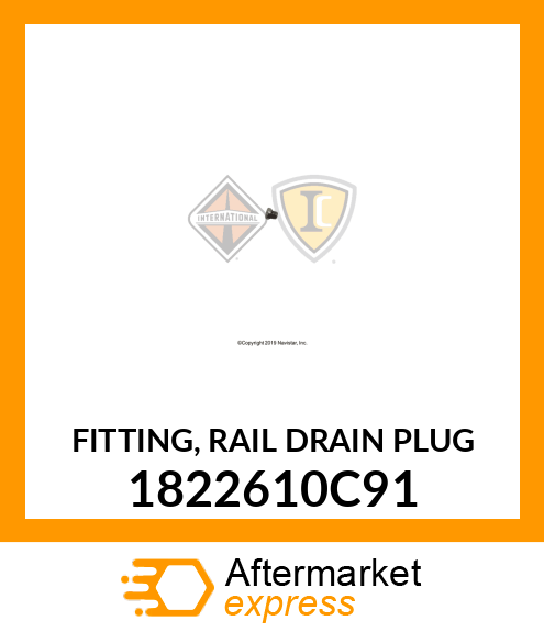 FITTING, RAIL DRAIN PLUG 1822610C91