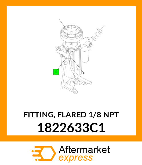 FITTING, FLARED 1/8" NPT 1822633C1