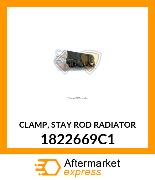 CLAMP, STAY ROD RADIATOR 1822669C1
