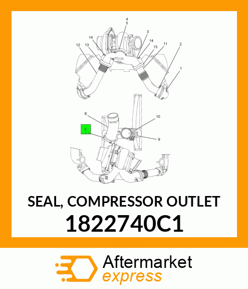 SEAL, COMPRESSOR OUTLET 1822740C1