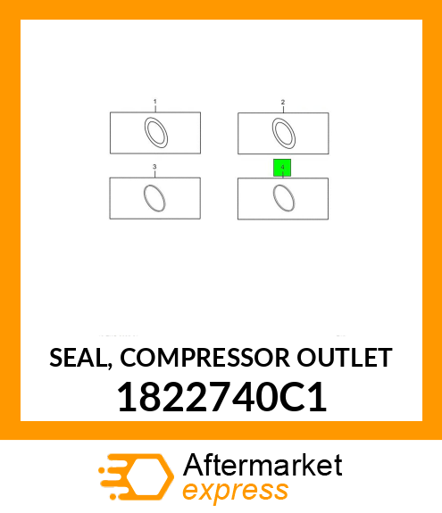 SEAL, COMPRESSOR OUTLET 1822740C1