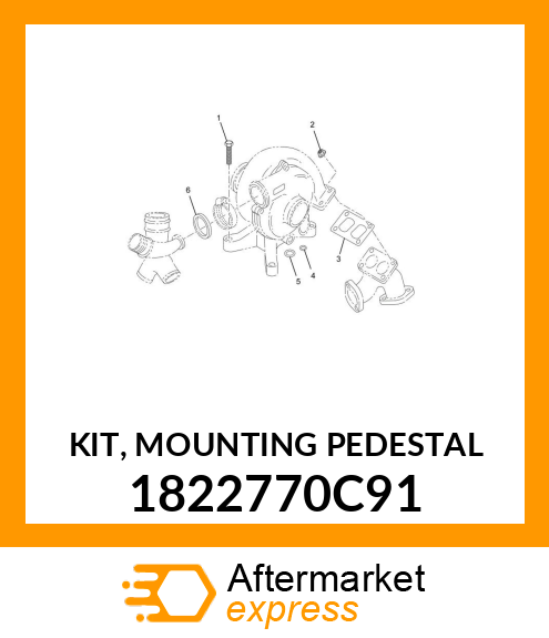 KIT, MOUNTING PEDESTAL 1822770C91