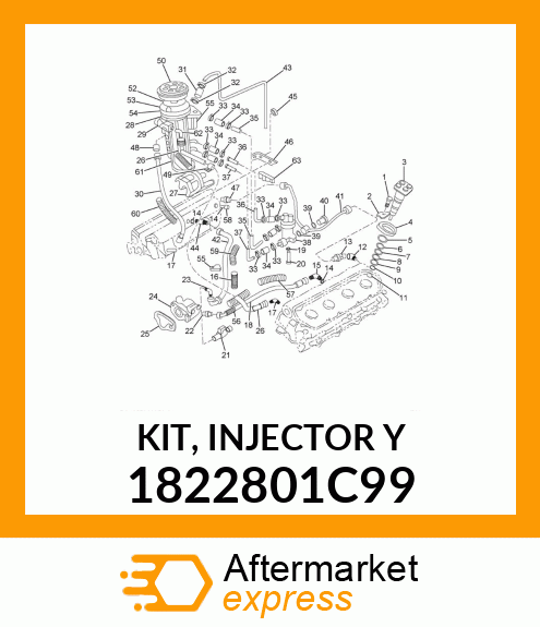 KIT, INJECTOR Y 1822801C99