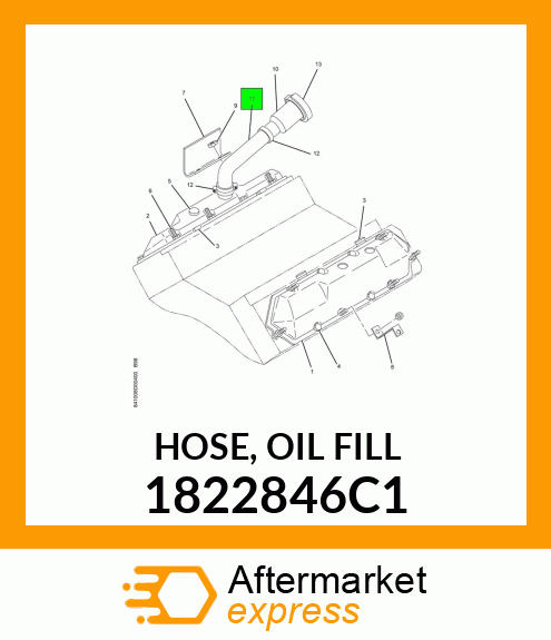 HOSE, OIL FILL 1822846C1