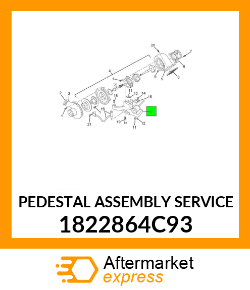 PEDESTAL ASSEMBLY SERVICE 1822864C93