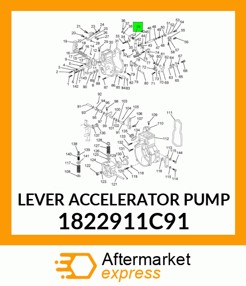 LEVER ACCELERATOR PUMP 1822911C91