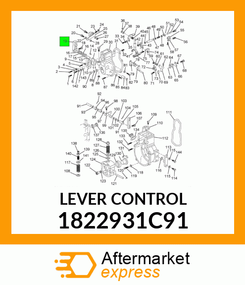 LEVER CONTROL 1822931C91