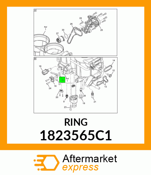 O-RING #202 .234" X .373" 1823565C1