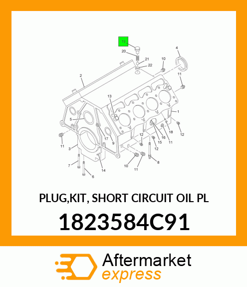 PLUG,KIT, SHORT CIRCUIT OIL PL 1823584C91