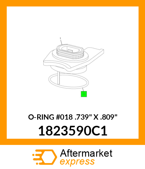 O-RING #018 .739" X .809" 1823590C1